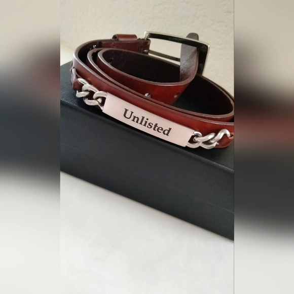 Kenneth Cole Leather Belt - Picture 1 of 9